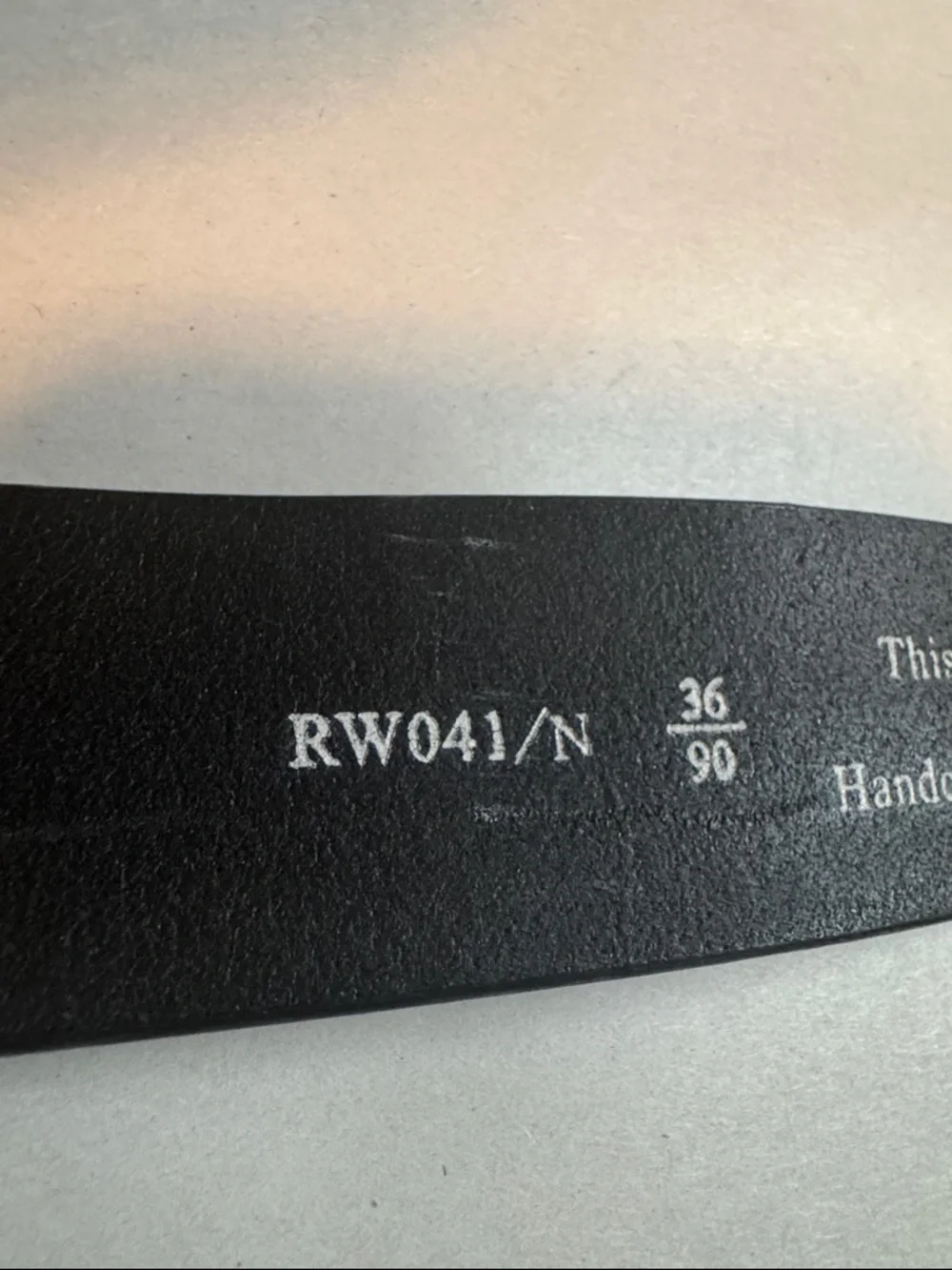 Rocawear Italian Leather Belt Mens 36 Black silver tone buckle Western Rodeo